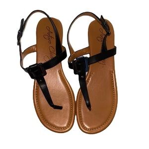 Black sandals never worn